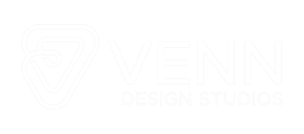 Venn Design Studios White Logo